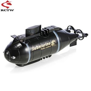 Elektrische/RC-boten bijgewerkte versie HappyCow 777-216 Mini RC Submarine Speed Boat Remote Control Drone Pigboat Simulatiemodel Geschenk speelgoed Kids 230629