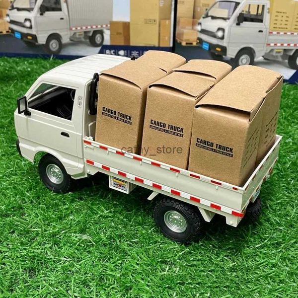 Electric/RC Car 1 10/1 16 Wpl D12 Rc voiture Simulation dérive escalade camion lumière LED Cargo Rc modèle électrique jouets enfants cadeaux d'anniversaire L231223