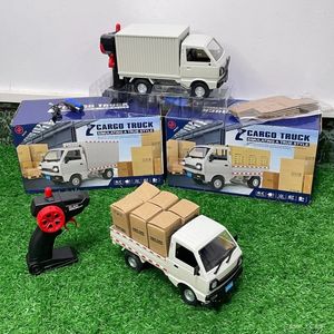 Elektrische/RC auto 1 10/1 16 Wpl D12 Simulatie Drift Klimmen Truck Rc Modelauto Led Licht afstand Lading Afstandsbediening Elektrisch speelgoed Cadeau voor kinderen 231118