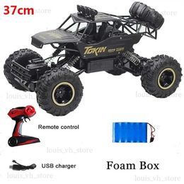 Voiture électrique / RC 1/12 37cm 4WD RC CAR Véhicule tout-terrain de course à grande vitesse Double moteurs Voiture de conduite Véhicule électrique à distance Cadeaux de Noël T240325