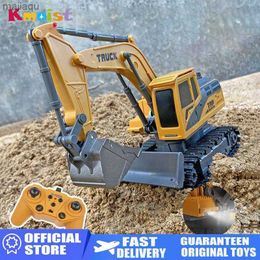 Electric/RC CAR 1 20 2.4G RC Engineering Vehicle 11CH Remote Control Excavator Alloy Childrens Toy Car Track Car Toy Syway Childrens Christmas Giftl2404