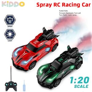Voiture électrique RC 1/20 Mini RC télécommande Drift Spray Racing avec jouets légers pour garçons cadeau 2 4G véhicules pour enfants cadeaux pour la journée des enfants 231017