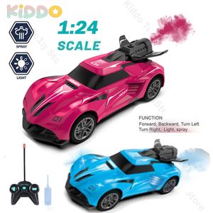 Voiture électrique RC 1 24 RC Drift Stunt avec lumière de pulvérisation télécommande radiocommandée courses compétitives et camions pour enfants jouets pour garçons 231013