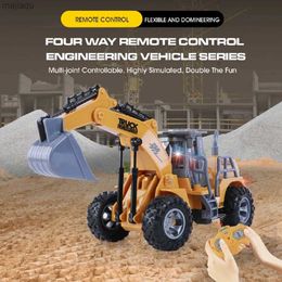 Electric/RC Car 1 30 RC Engineering Vehicle Excavator Dump Truck Remote Control Engineering Voertuig Bulldozer Toyl2404