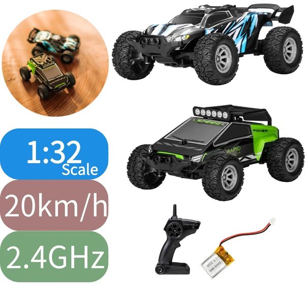 Coche eléctrico/RC 1/32 Escala Mini RC Car Drift RC Racing Car Buggy en Radio Control Remoto Camiones todoterreno Alta velocidad 2,4 GHz Juguete Regalo de cumpleaños 231115