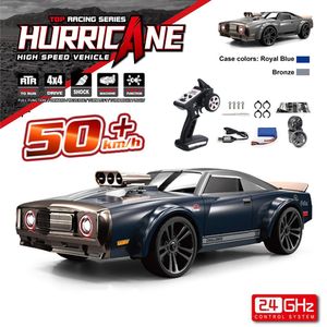 Elektrische RC Auto 16303 1 16 50KM H RC 4WD Met LED Afstandsbediening Spier Hoge Snelheid Drift Racing Voertuig voor Kids vs Wltoys 144001 Speelgoed 230721