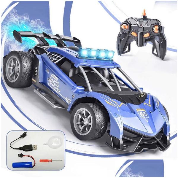 Voiture électrique / Rc 2.4G Spray compétitif Télécommande Rc Drift Haute vitesse Son et lumière Enfants Simation Jouet Sport Modèle T230525 Dh7Jz