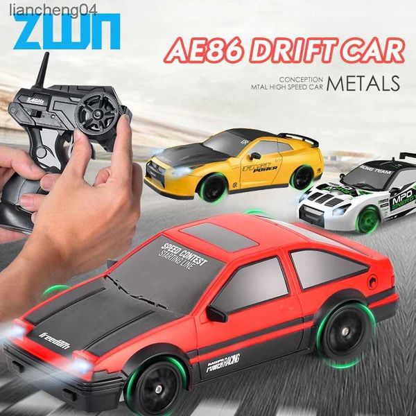 Voiture électrique/RC 2.4G RC CAR avec lumière LED 4WD télécommande Drift Cars jouets de course professionnels GTR modèle AE86 pour enfants cadeaux de noël