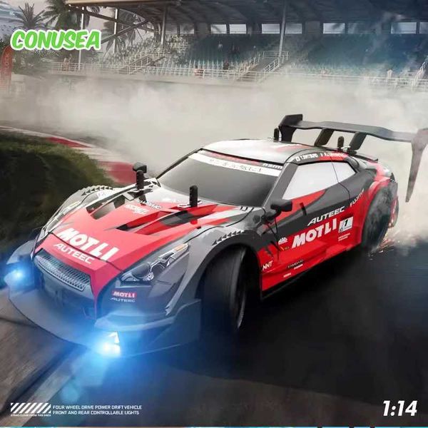 Voiture électrique / RC Car 4wd RC Car 1/14 Racing Drift Carfing Car 50 km / H Children Childrens à grande vitesse Toy T240422