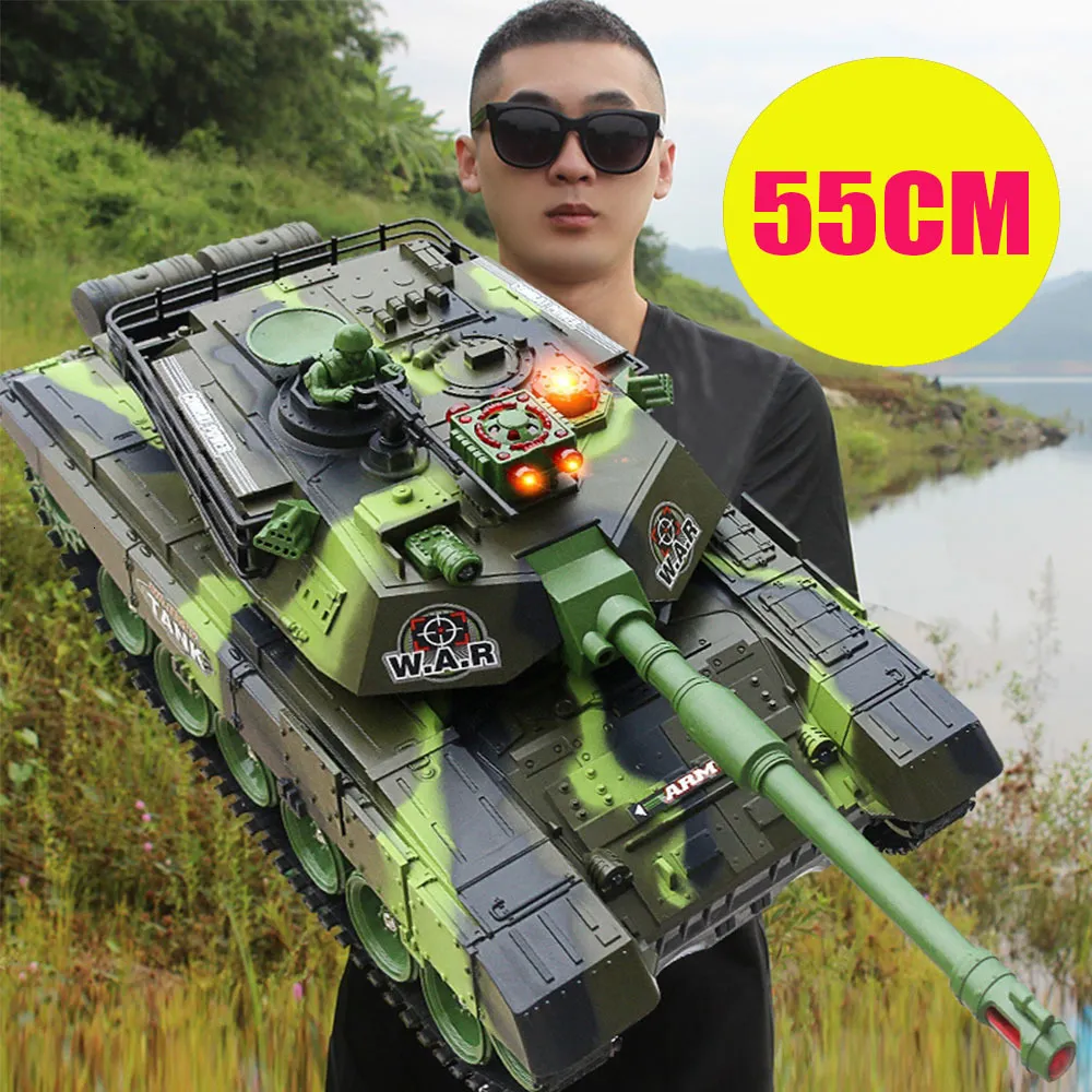 Electric / RC Car 55 / 44CM Big RC Tank Battle World War Machine Para