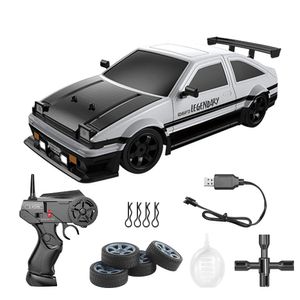 Voiture électrique RC AE86, véhicule de course télécommandé, jouets pour enfants 1/16 4WD 2 4G, haute vitesse GTR RC, dérive électrique, cadeau 231013