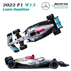 Electric RC Car Bburago 1 43 Mercedes AMG Team W13 44 Hamilton 63 Russell Alloy Luxury Vehicle Diecast Model Toy 230529