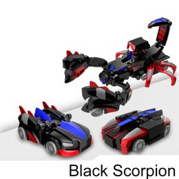 Elektrische RC auto Black Scorpion Speelgoedtransformator Unity Series Transformatie Transforming Action Figure Robotvoertuig Hello Carbot Eenhoorn 231215