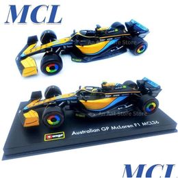 Electric/RC Car Burago 1 43 McLaren MCL36 3 Daniel Ricciardo 4 Lando Norris Ally Model Simatiedecoratiecollectie Geschenk speelgoed 240115 OTLS0