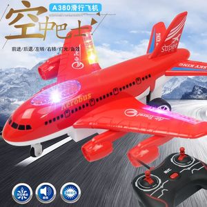 Avión para niños de RC RC Modelo de avión eléctrico de juguete con ensamblaje de sonido de luz intermitente para niños Regalo de cumpleaños para niños 231218