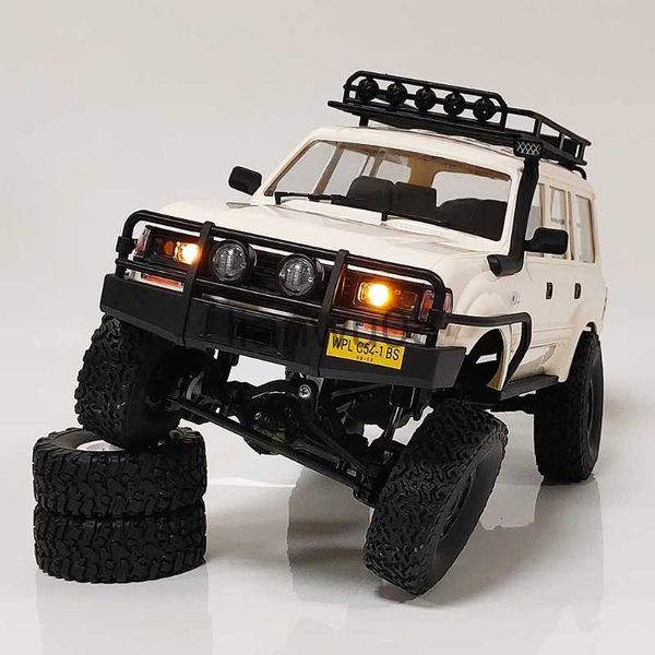 Eléctrico / RC Coche Niños Escala completa Tracción en las cuatro ruedas Clásico Land Cruiser RC Rock Crawler Modelo de coche Juguete DIY Piezas de montaje 4WD Control remoto RC x0824