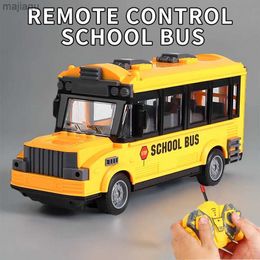Electric/RC Car Childrens Toy RC RC Remote Controled School Bus RC Ambulance Model kan de deur Radio Gecontroleerde elektrische kinderen Toy GiftSl2404 openen
