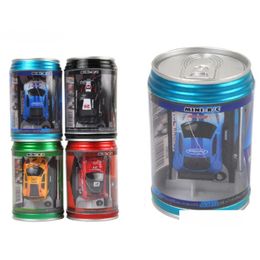 Electric / Rc Car Coke Can Mini Rc Radio Control remoto Micro Vehículo Boy Racing Toy Regalo de cumpleaños 5829814 Drop Delivery Toys Regalos Elec Dhkj3