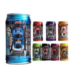 Electric / Rc Car Creative Coke Can Mini Rc Cars Collection Radio Control Hines en los juguetes de control remoto para niños Kids Gift Drop Dhhci