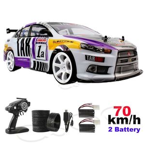 Voiture RC électrique CSOC 1 10 RC Racing Drifting 70 km h avec lumière LED 2 4G Télécommande haute vitesse Jouet Big Off road 4WD pour adultes garçons 230731