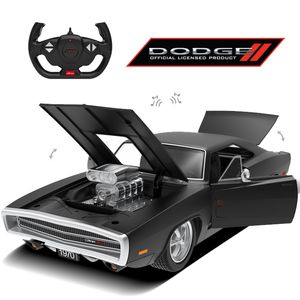 Voiture RC électrique Dodge R T Engine RC 1 16 Échelle Télécommande Modèle Radio Contrôlé Rechargeable Batterie Auto Jouet pour Enfants Adultes 230721