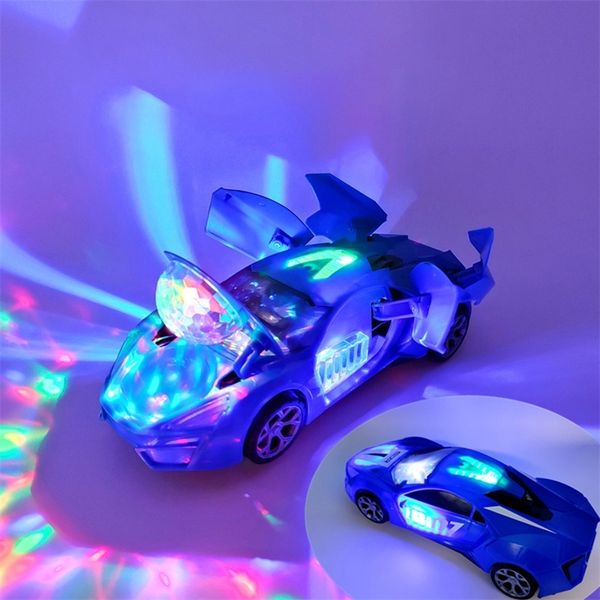 Coche eléctrico RC Baile eléctrico Música Deformación Juguete universal giratorio para niño Niño Niña Regalo de cumpleaños de Navidad 220829