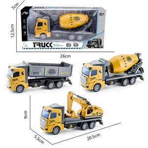 Elektrische RC Auto Graafmachine Kinderen Techniek Voertuig Dump Truck Cement Mixer Simulatie Model Speelgoed 230801