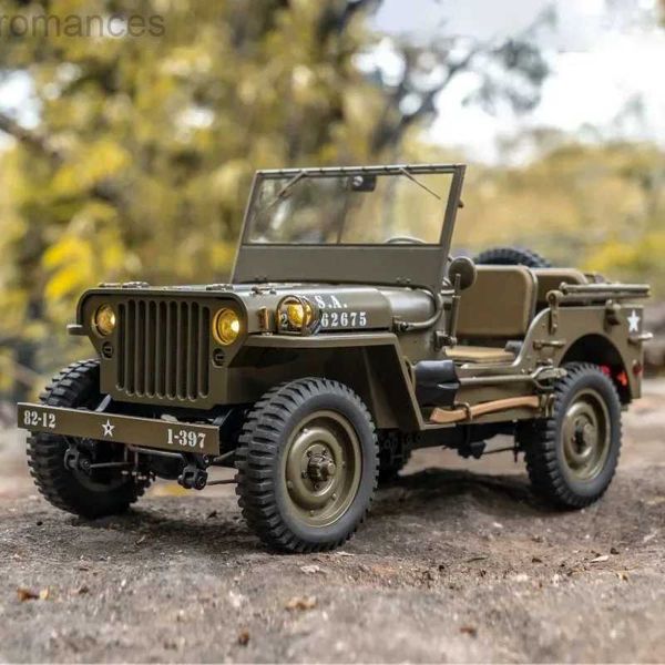 Electric/RC Car FMS 1 12 1941 para Willys MB Scaler Willys Jeep 2.4G 4WD RTR CRAWLER Escala de escalada Military Buggy RC Modelo Kids adultos 240411