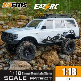 Électricité / RC Car FMS 1 18 Snowy Mountain Storm Chargeing RC Remote Control Model Ft Land Cruiser Simulation Off Road Vehicle 4wd TOYL2404