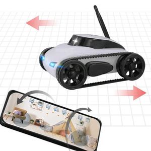 Electric/RC CAR FPV WiFi RC CAR Real-time kwaliteit Mini HD Camera Video Remote Regeling Robot Tank Intelligent iOS Anroid App Wireless Toys 240424