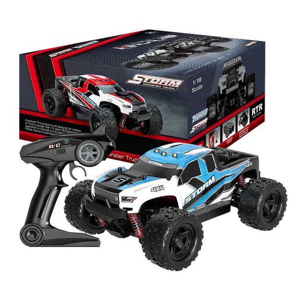 Electric/RC Car HS 18301/18302 1/18 2.4G 4WD 40 + MPH Control remoto de alta velocidad RC RCO CAR Off-Road Toys Toys Christmas Gift T240422