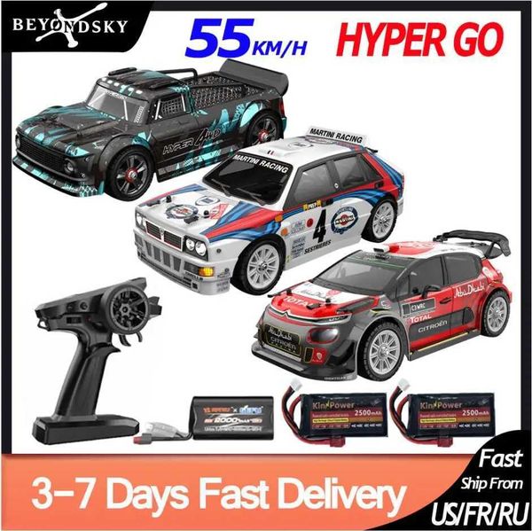 Electric / RC Car Hyper Go MJX 14301 14302 14303 1/14 RC Car Brushless 2,4g Remote Control 4x4 Off Road 55 km / H Amateur de camion RC à grande vitesse TOYL2404