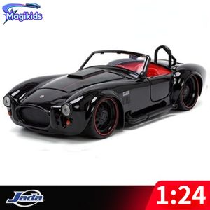 Voiture électrique RC Jada 1 24 1965 Shelby 427 COBRA S C, modèle en métal moulé sous pression, jouet en alliage pour enfants, artisanat de décoration, Collection 220829