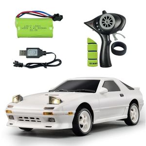 Voiture électrique RC LDRC LD1802 RX7 RTR 1/18 2.4G 2WD ESP Gyroscope RC Drift Véhicules LED Lumières Modèle contrôlé à grande échelle Jouets pour enfants Cadeaux 231021