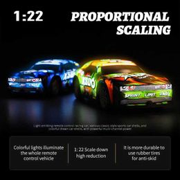 Electric/RC Car Luminous Toy Car 1 22 Mini RC CAR RC Track Simulation CAR Elektrische afstandsbedieningsmodel Auto RTR Adult and Children Toy GiftSl2404