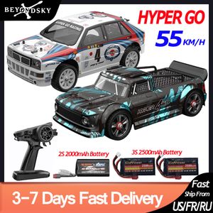 Elektrische RC auto MJX 14301 14302 Hyper Go 1 14 RC borstelloos 2 4G afstandsbediening 4WD off-road racen hogesnelheidsvrachtwagen elektrisch hobbyspeelgoed 230829