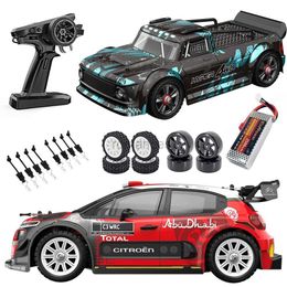 Voiture électrique / RC MJX Hyper Go 1/14 High Speed on Road RC Rally Rally With Gyro Metal Châssis Extra Drift Wheel 14301 14303 Véhicule de course sans balais 240424