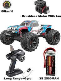 Voiture électrique / RC MJX Hyper Go 16208 Version mise à jour Brushless 1/16 RC Car 2.4g Remote Contrôle 4WD Race High Spee Speed Camion de passe-temps 240424