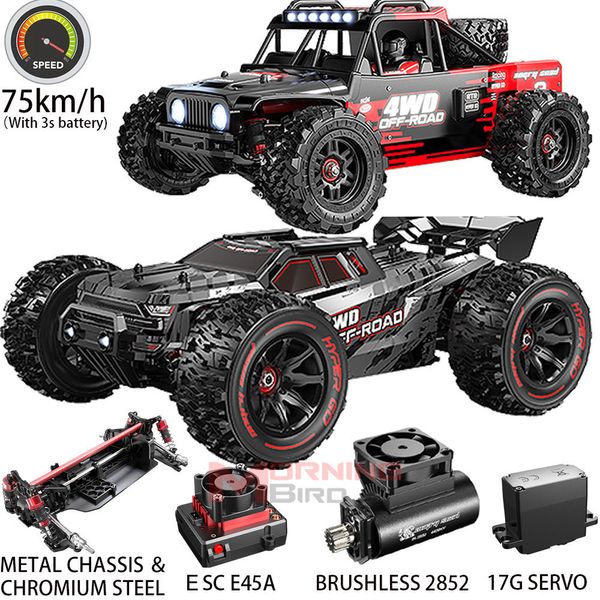 Voiture électrique RC MJX Hyper Go haute vitesse RC 14209 14210 sans balais 1 14 2 4G télécommande 4WD camion électrique de course hors route 230825