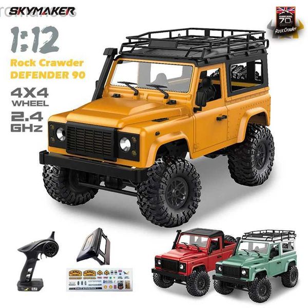 Electric/RC Car MN MN90 MN91 1/12 RC CAR CAMIÓN 4WD 2.4G RTR Off-Road Rock Crawler Defensor de control remoto Camión de automóvil 1 12 Toys 240411