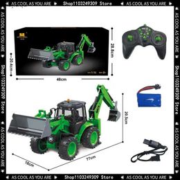 Elektrisch/RC-auto Nieuw product 579 Bidirectionele op afstand gecontroleerde bidirectionele graafmachine op afstand gereguleerde vorkheftruck 1 14 Childrens Model Excavator Toyl2404