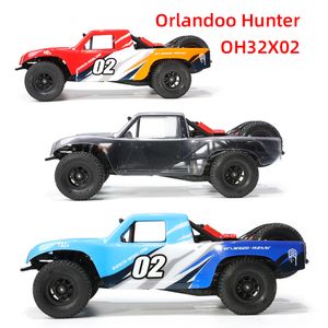 Coche eléctrico RC Orlandoo Hunter RC modelo OH32X02 jaula antivuelco Mini camión corto 1 32 KIT trofeo y accesorios 230731