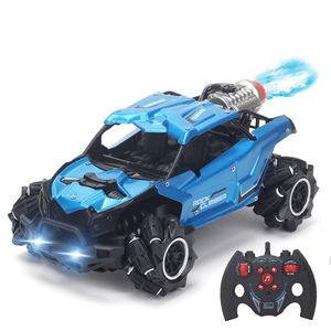 Electric RC Car Paisible Rock Crawler Electric 4WD Drift RC 2 4GHz Remote Control Stunt Spray Toys For Boys Machine op Radio 221122