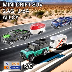 Coche eléctrico RC RC 2 4G 5 canales 164 Aleación Mini Control remoto SUV Drifts Una hora de larga resistencia Vehículo eléctrico todoterreno para niños 231013