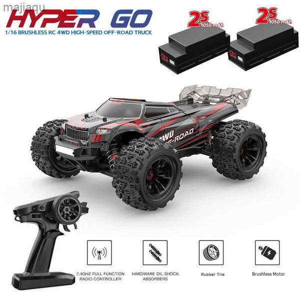 Voiture électrique / RC RC Car Mjx Hyper Go 16210 Brosse sans balais 4x4 Remote Contrôle Off Road Truck RC Car Adult Monster Truckl2404