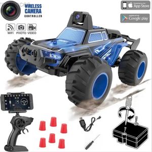 Voiture électrique / RC RC Car avec appareil photo hors route Cascadette de voiture RC Modèle HD Photo Enregistrement électrique Mini Toy Toy Cart 2,4g Remote Control Car 240411