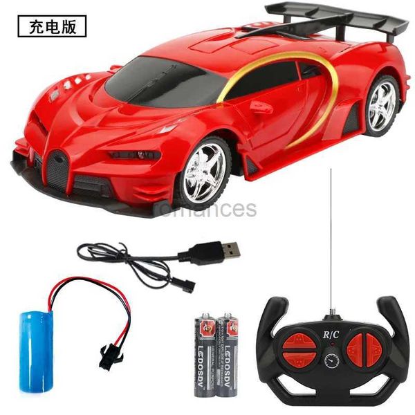 Voiture électrique / RC CARS RC 1 18 SIMULATION À quatre voies Bugatti Childrens Toy Car Anti-Fall Anti-Collision Charge Toy Sports Car Childrens Gift 240424