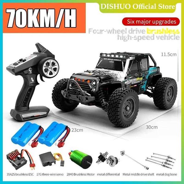 CARS ELECTRIC / RC CAR RC 16103PRO 50 km / h ou 75 km / h avec LED 1/16 MOTERIE MOTERIE 4WD 4x4 4x4 Drift High Spell Monster Truck Kids Toys Gift T240422