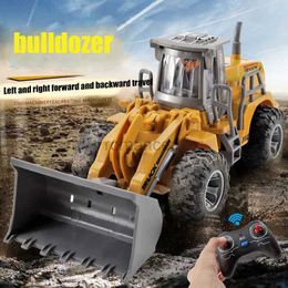 Electric / RC Car RC Cars Enfants Toys For Boys Remote Control Car Kids Toy Excavator Bulldozer Radio Control Control Engineering Vehicle Toy Gift 240424
