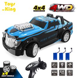 Voiture électrique/RC Voitures RC tout-terrain 4WD avec phare LED Échelle 1/14 Rock Crawler 4WD 2.4G 40KM Véhicules télécommandés à dérive à grande vitesse Jouet de camion T221214